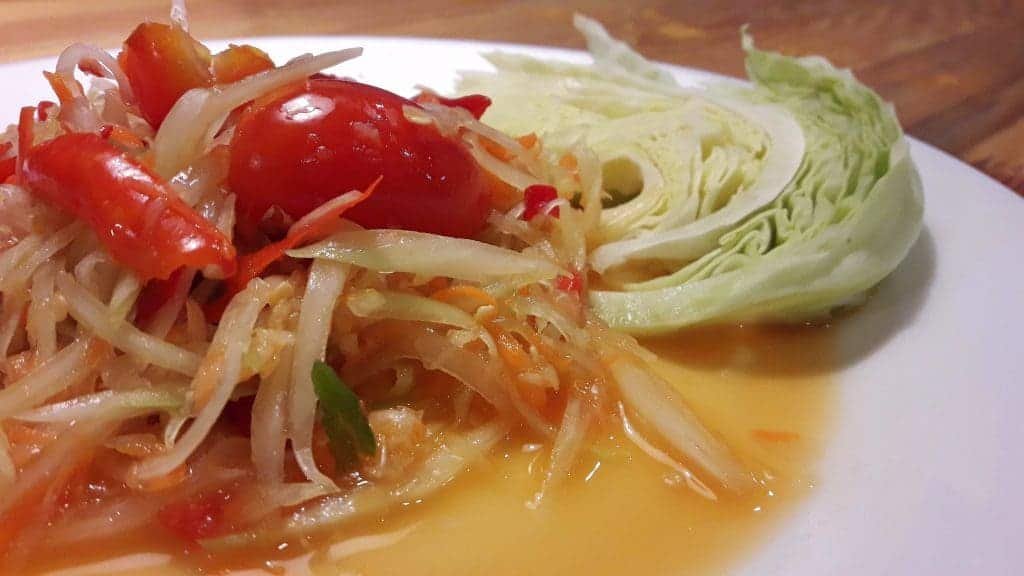 Dish 3 – Som Tam (Green Papaya Salad)